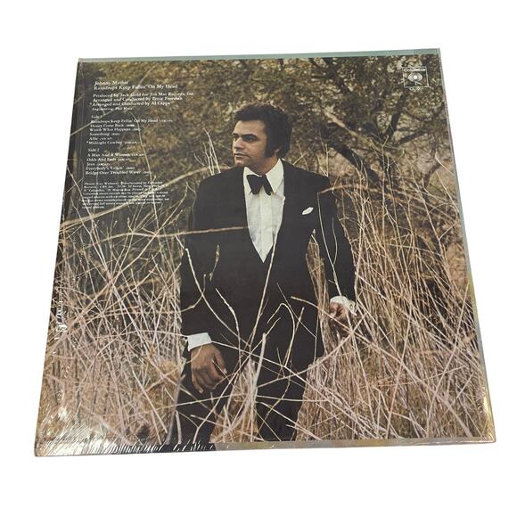 Vintage 1970 Johnny Mathis Raindrops Keep Fallin' On My Head Music Vinyl Record - Picture 2 of 2